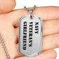 Navy Veteran's Girlfriend - Luxury Dog Tag Necklace