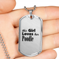 Poodle - Luxury Dog Tag Necklace
