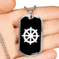 Dharma Wheel v2 - Luxury Dog Tag Necklace