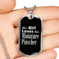 Miniature Pinscher v2s - Luxury Dog Tag Necklace