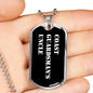 Coast Guardsman's Uncle v3 - Luxury Dog Tag Necklace