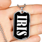 Iris v02 - Luxury Dog Tag Necklace
