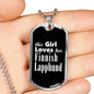 Finnish Lapphund v2 - Luxury Dog Tag Necklace