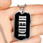 Heidi v01s - Luxury Dog Tag Necklace