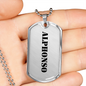 Alphonso - Luxury Dog Tag Necklace
