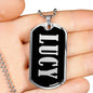 Lucy v01s - Luxury Dog Tag Necklace