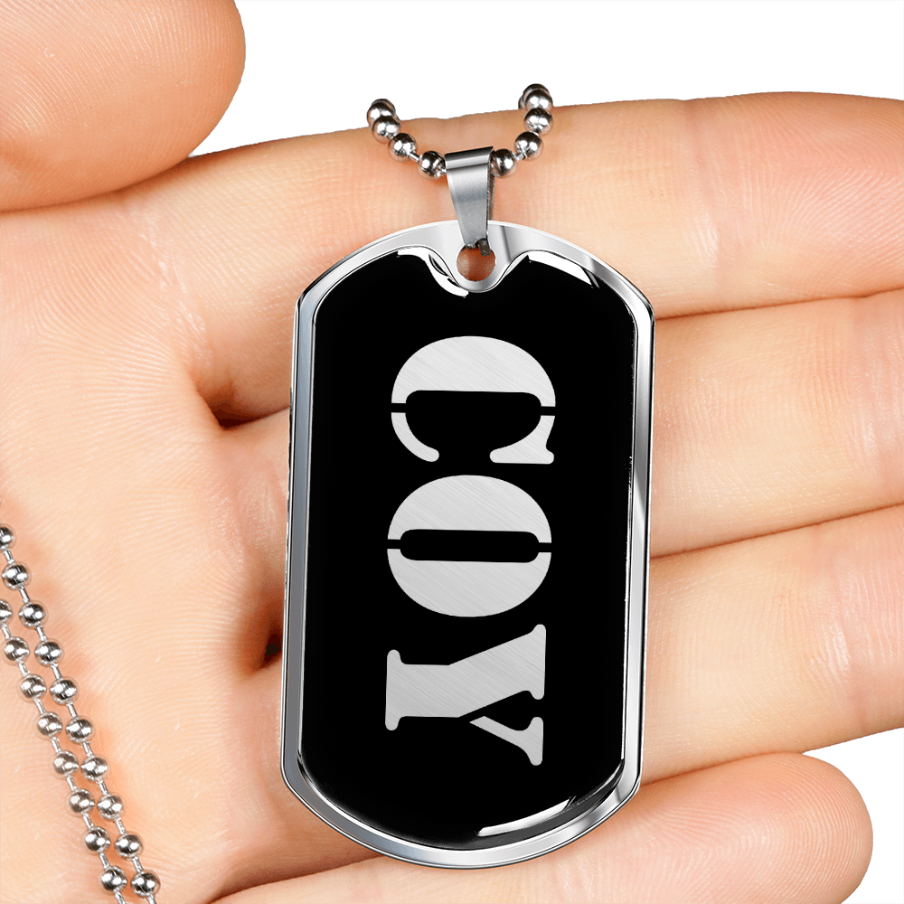 Coy v2 - Luxury Dog Tag Necklace