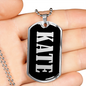 Kate v02 - Luxury Dog Tag Necklace
