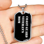 Coast Guard Veteran's Mom v3 - Luxury Dog Tag Necklace