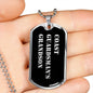 Coast Guardsman's Grandson v2 - Luxury Dog Tag Necklace