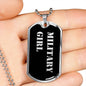 Military Girl v2 - Luxury Dog Tag Necklace