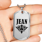 Jean v01a - Luxury Dog Tag Necklace