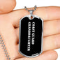 Coast Guard Granddaughter v3 - Luxury Dog Tag Necklace