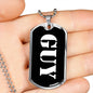 Guy v2 - Luxury Dog Tag Necklace