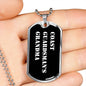 Coast Guardsman's Grandma v3 - Luxury Dog Tag Necklace