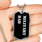 Military Dad v3 - Luxury Dog Tag Necklace
