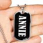 Annie v02 - Luxury Dog Tag Necklace