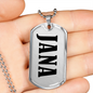 Jana v01 - Luxury Dog Tag Necklace