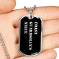 Coast Guardsman's Niece v2 - Luxury Dog Tag Necklace