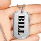 Bill - Luxury Dog Tag Necklace
