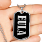 Eula v02 - Luxury Dog Tag Necklace