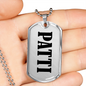 Patti v01 - Luxury Dog Tag Necklace