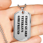 Coast Guard Veteran's Girlfriend - Luxury Dog Tag Necklace