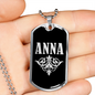 Anna v02a - Luxury Dog Tag Necklace