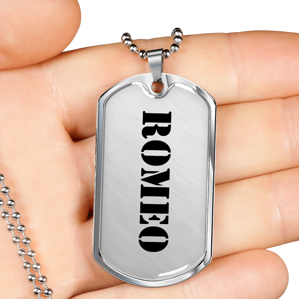 Romeo - Luxury Dog Tag Necklace
