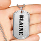 Blaine - Luxury Dog Tag Necklace