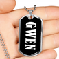 Gwen v03 - Luxury Dog Tag Necklace
