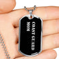 Coast Guard Mom v2 - Luxury Dog Tag Necklace