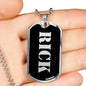 Rick v3 - Luxury Dog Tag Necklace