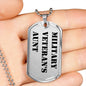 Military Veteran's Aunt - Luxury Dog Tag Necklace