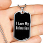Love My Dalmatian v2 - Luxury Dog Tag Necklace