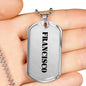 Francisco - Luxury Dog Tag Necklace