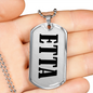 Etta v01 - Luxury Dog Tag Necklace