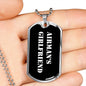 Airman's Girlfriend v3 - Luxury Dog Tag Necklace