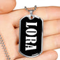 Lora v02 - Luxury Dog Tag Necklace