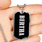 Bertha v02 - Luxury Dog Tag Necklace