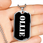 Ollie v3 - Luxury Dog Tag Necklace