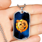 Zodiac Sign Aries - Luxury Dog Tag Necklace