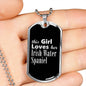 Irish Water Spaniel v2s - Luxury Dog Tag Necklace