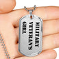 Military Veteran's Girl - Luxury Dog Tag Necklace