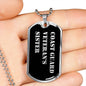 Coast Guard Veteran's Sister v2 - Luxury Dog Tag Necklace