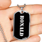 Ronald v2 - Luxury Dog Tag Necklace