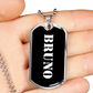 Bruno v3 - Luxury Dog Tag Necklace