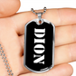 Dion v3 - Luxury Dog Tag Necklace