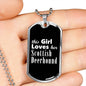 Scottish Deerhound v2 - Luxury Dog Tag Necklace