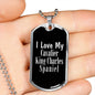 Love My Cavalier King Charles Spaniel v3 - Luxury Dog Tag Necklace